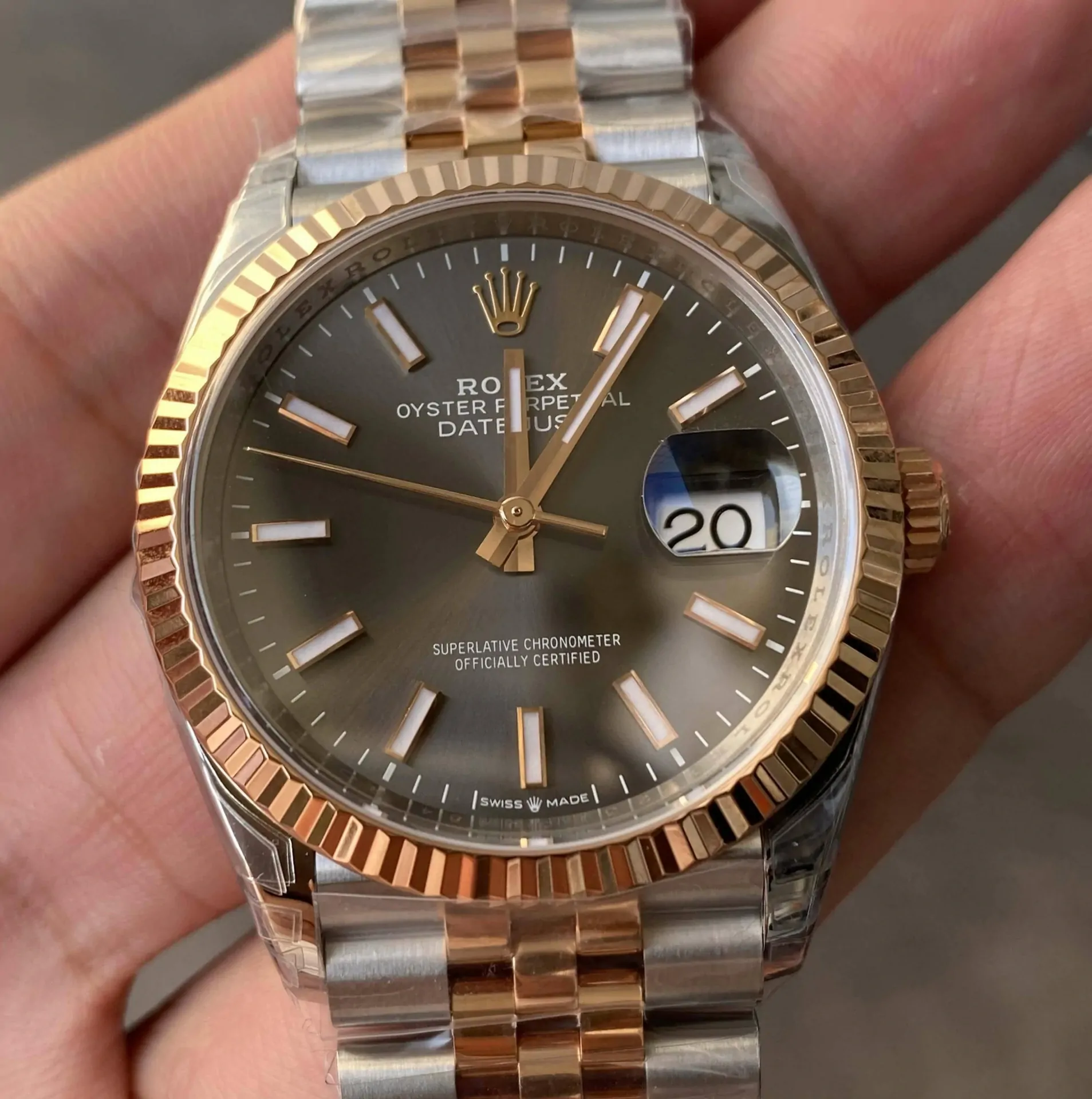 Rolex Datejust M126231-0013 36MM VS Factory Gray Dial