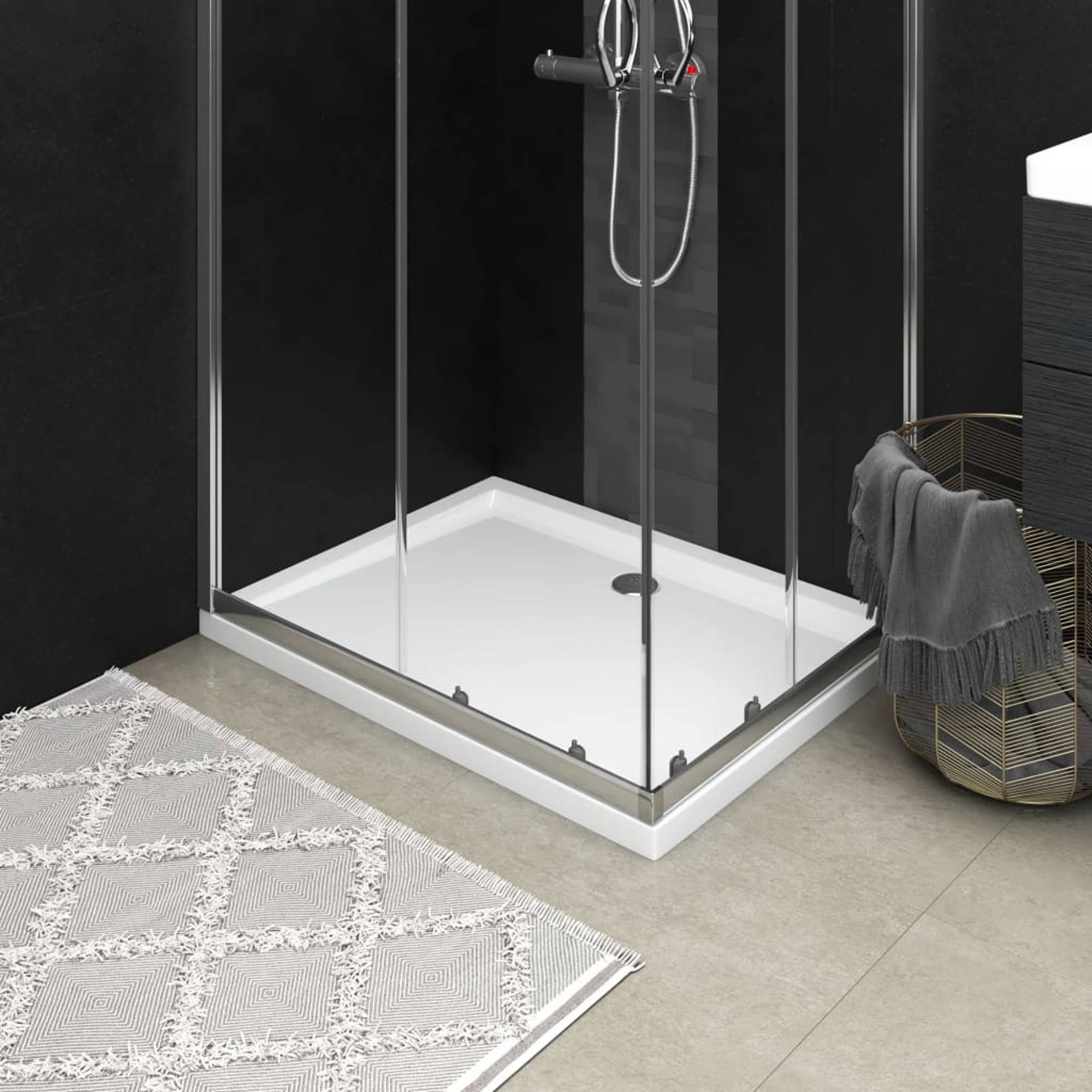 vidaXL Rectangular ABS Shower Base Tray 31.5