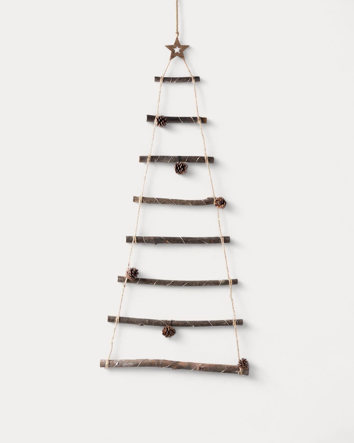 Pin - Árbol de Navidad con Luces LED de Madera 110 cm Pin