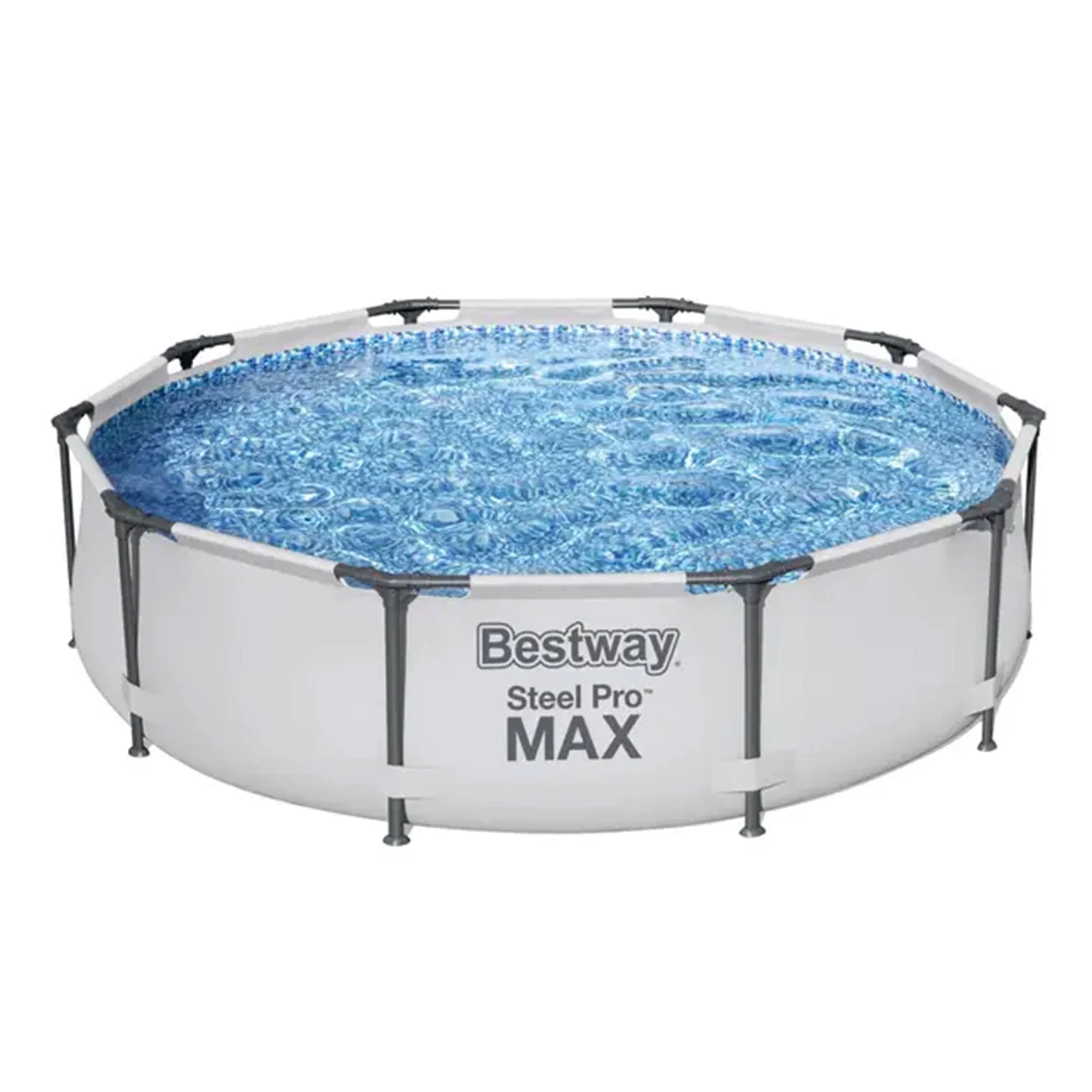 Bestway Steel Pro MAX 10'x30" Above Ground Outdoor Swimming Pool with Pump Metal frame pools Round Image 8