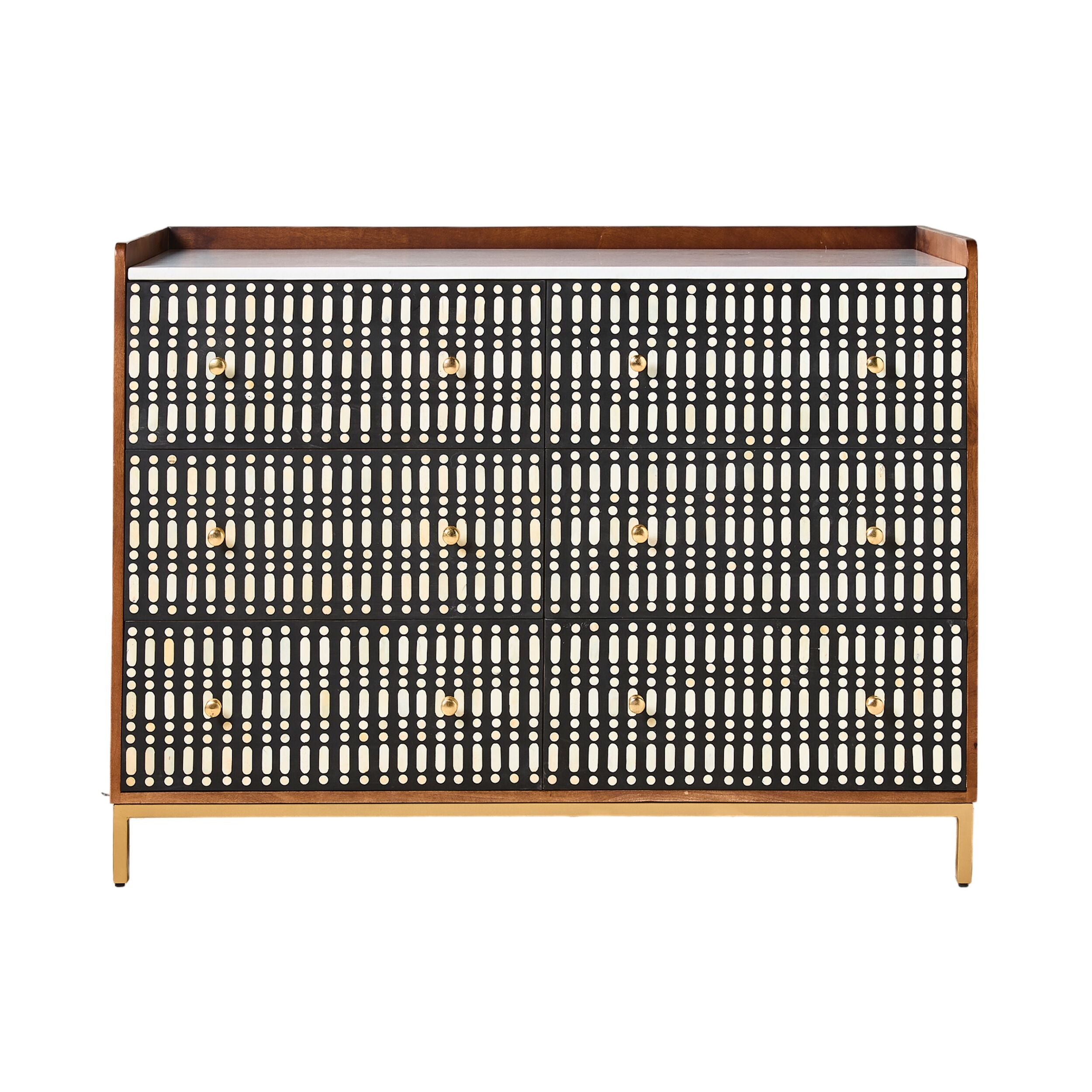 Sadara Bone Inlay 6 Drawer Chest