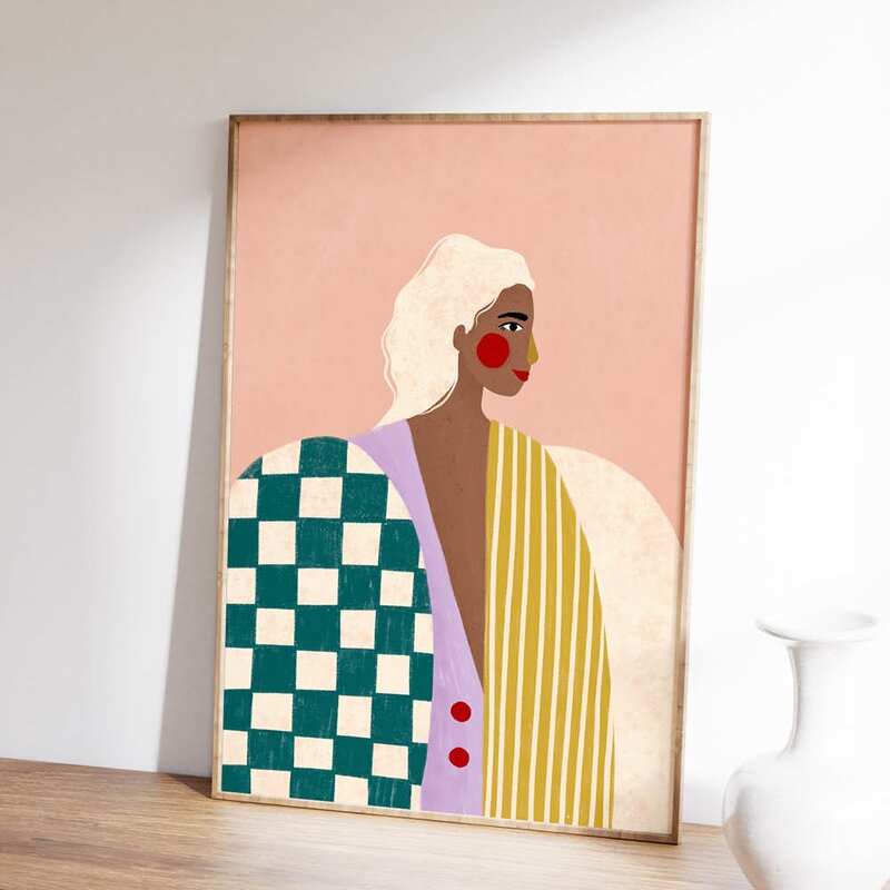 Bea Muller poster 30x40 cm funky blouse