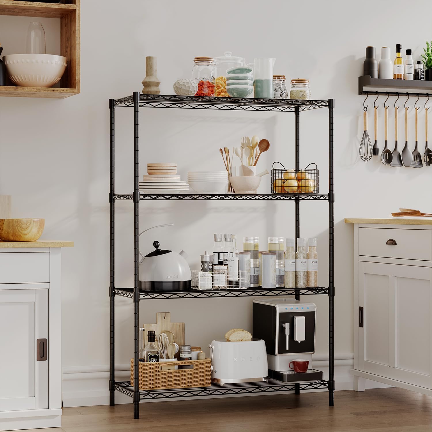 BestOffice| 4-Tier Wire Shelf| 36