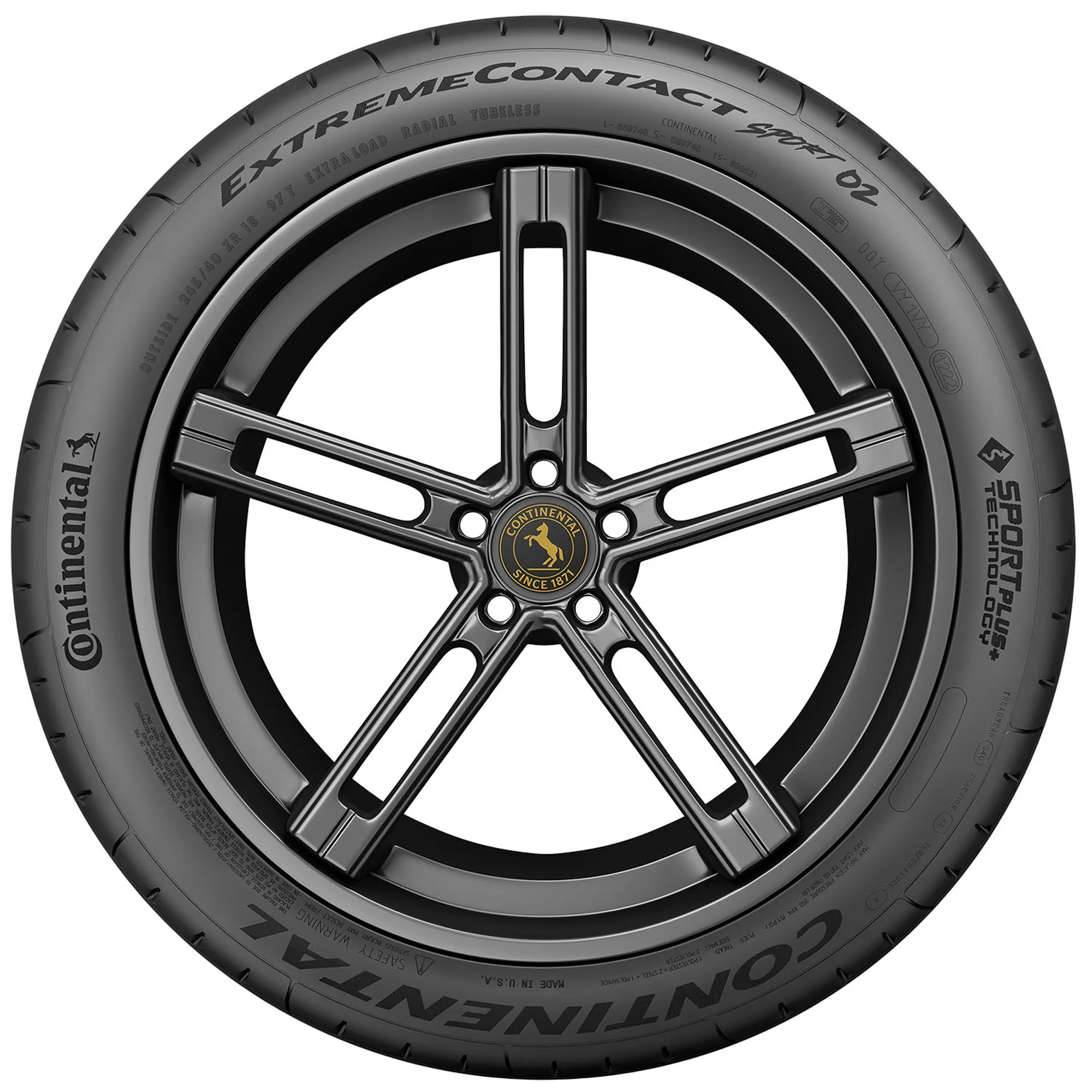Continental Extremecontact Sport 02 Summer 245/45ZR20 103Y XL Passenger Tire