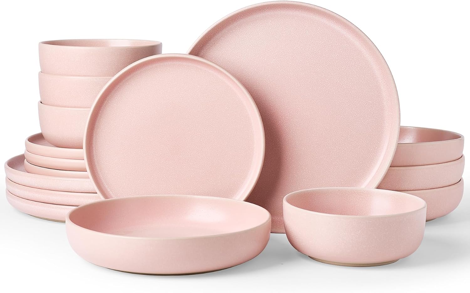 Famiware Milkyway 12-Piece Stoneware Dinnerware Set, White
