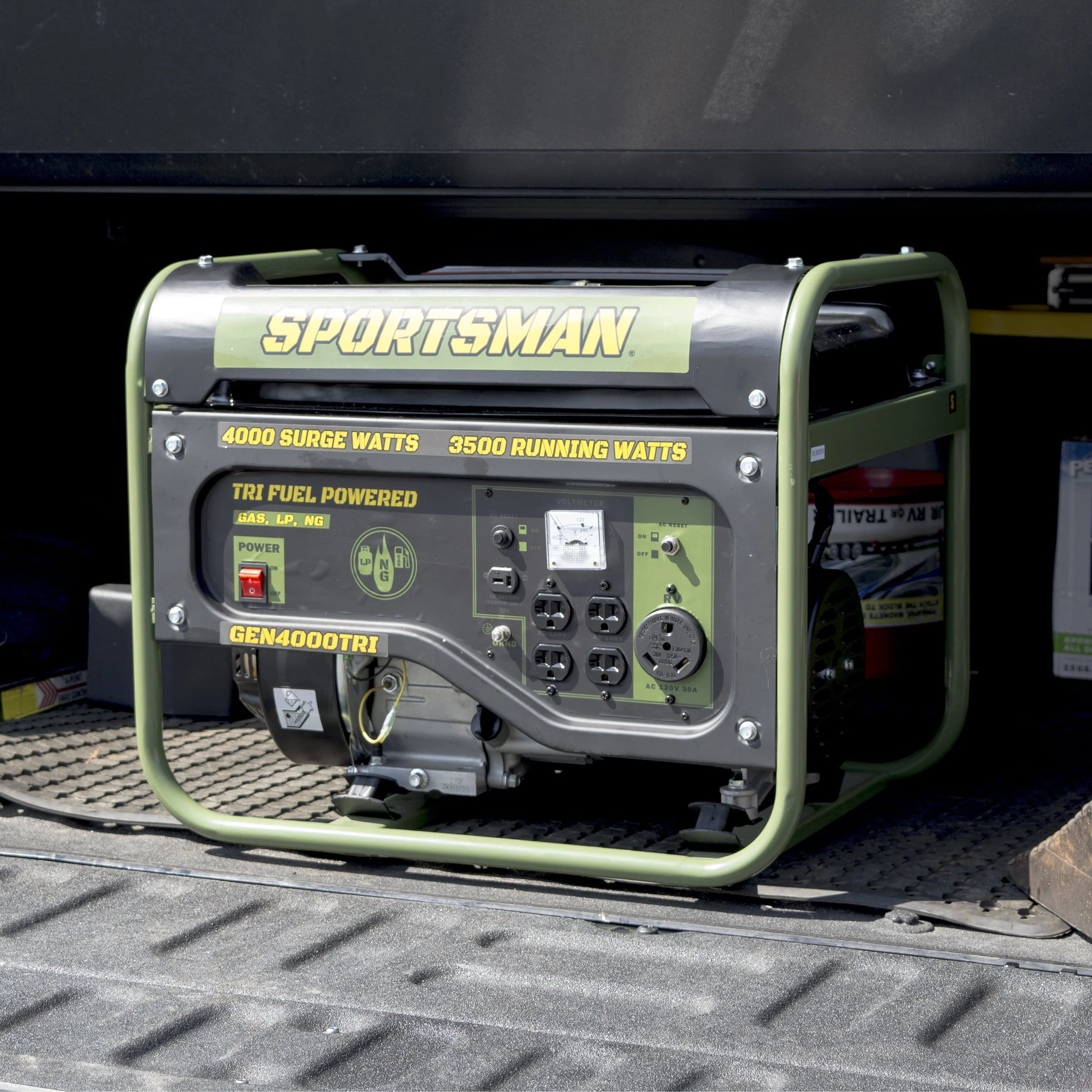 4000 Surge Watts Portable Tri Fuel Generator - Image 3