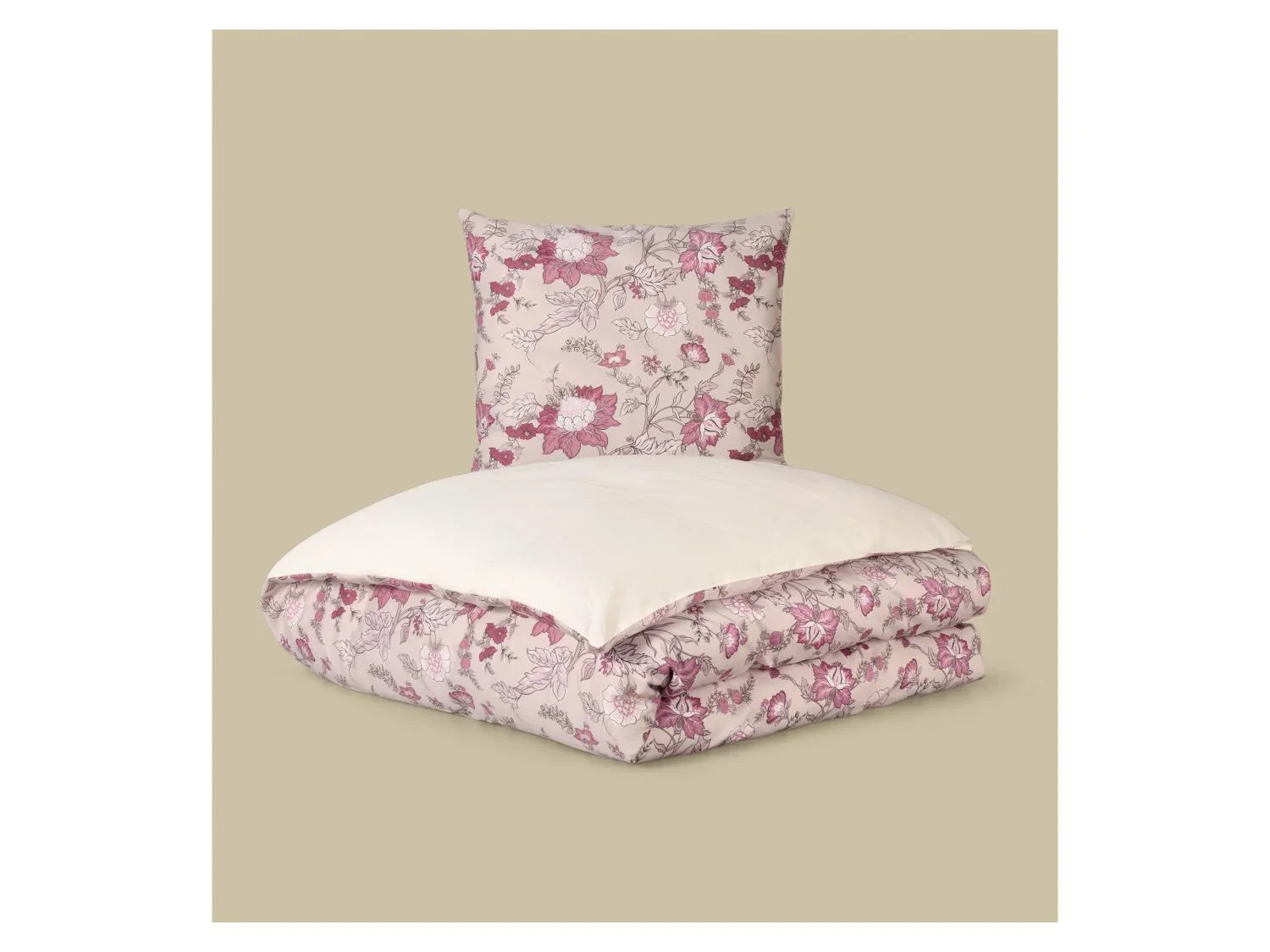LIVARNO Parure de lit ou parure de lit double face en satin, 140 x 200 cm
