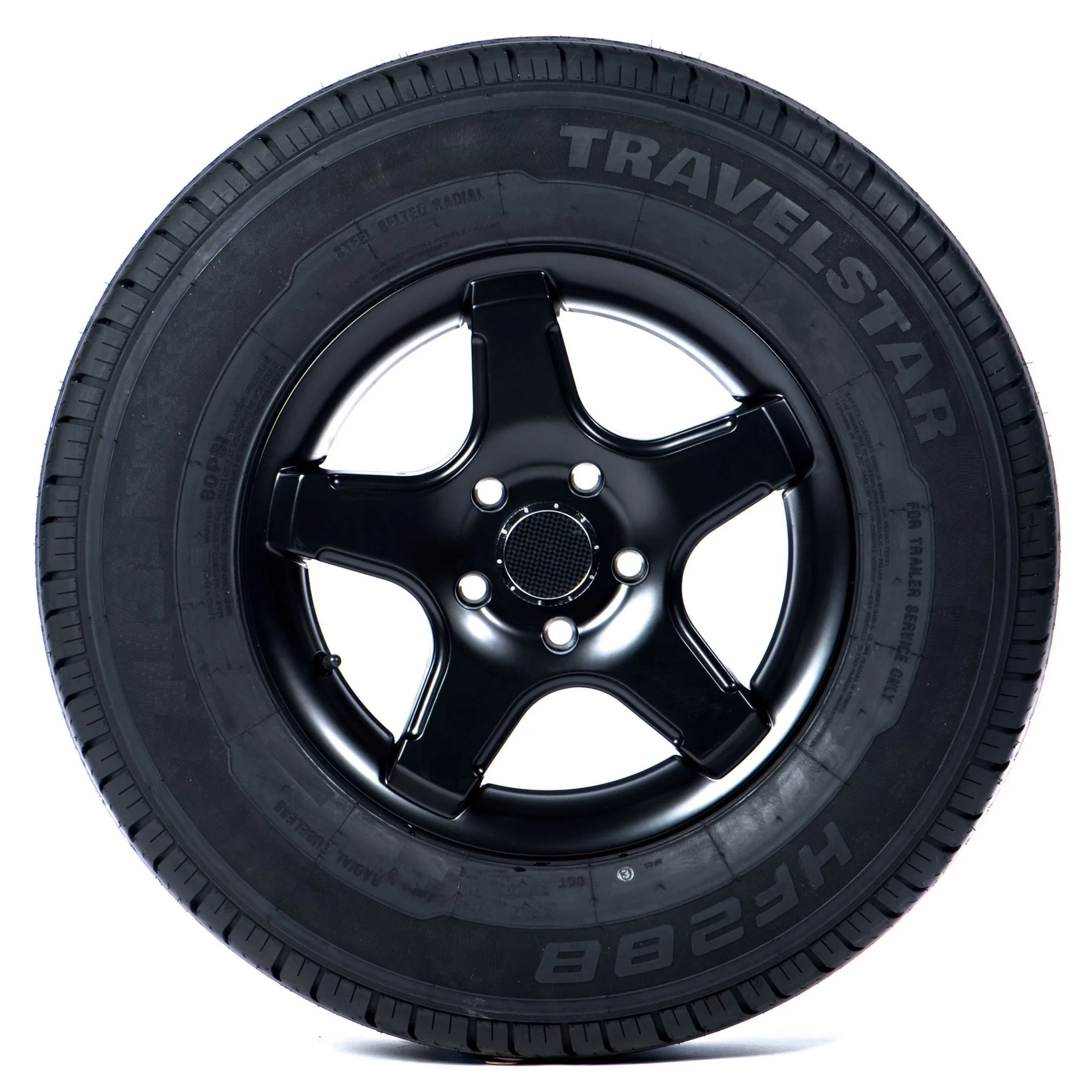 Travelstar HF288 ST225/75R15 10 Ply 117/112N Load Range E Radial Trailer Tire - ST 225/75/15, Set of 2(Tire Only)