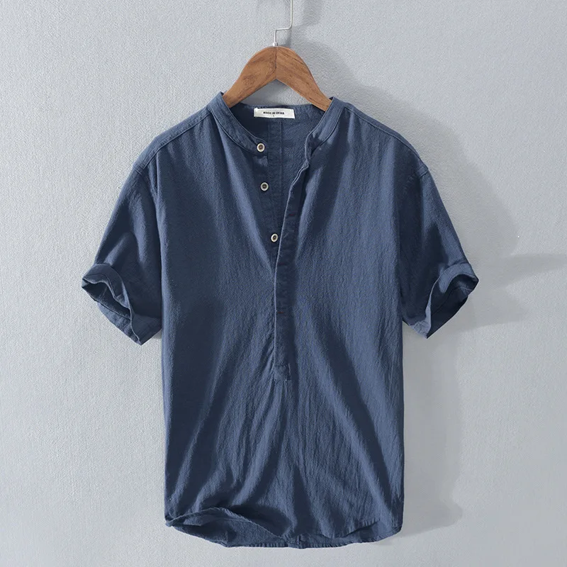 Asher - chemise courte à manches avec boutons