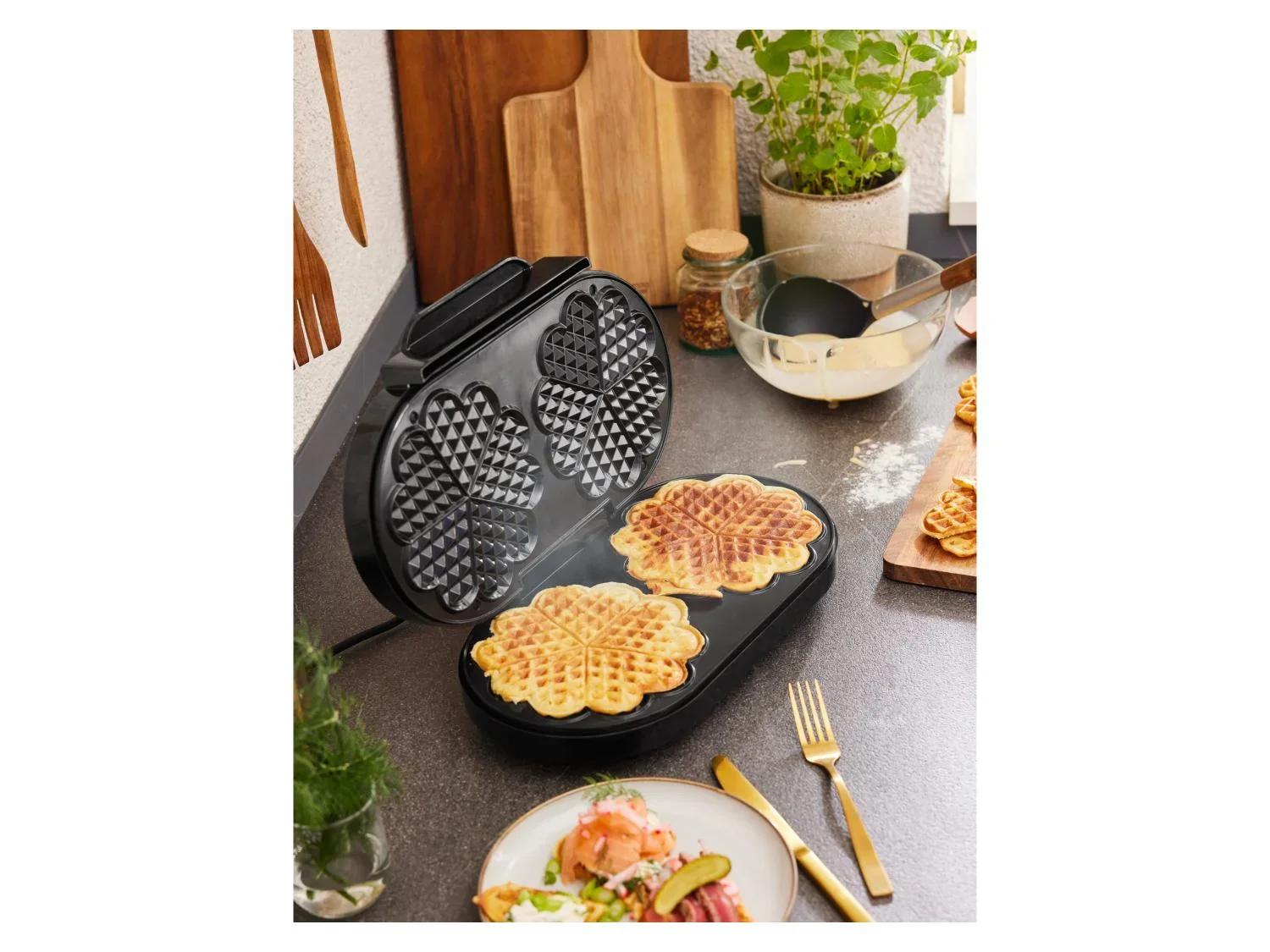 SILVERCREST KITCHEN TOOLS Gaufrier double, 1200 W