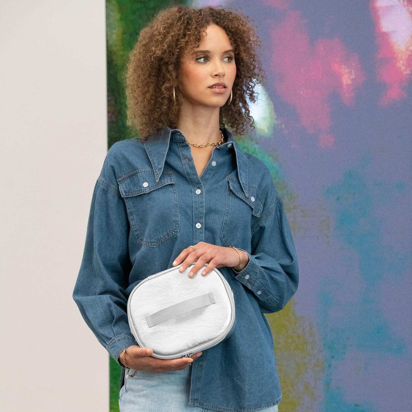 coolerbag S pocket silver crackle