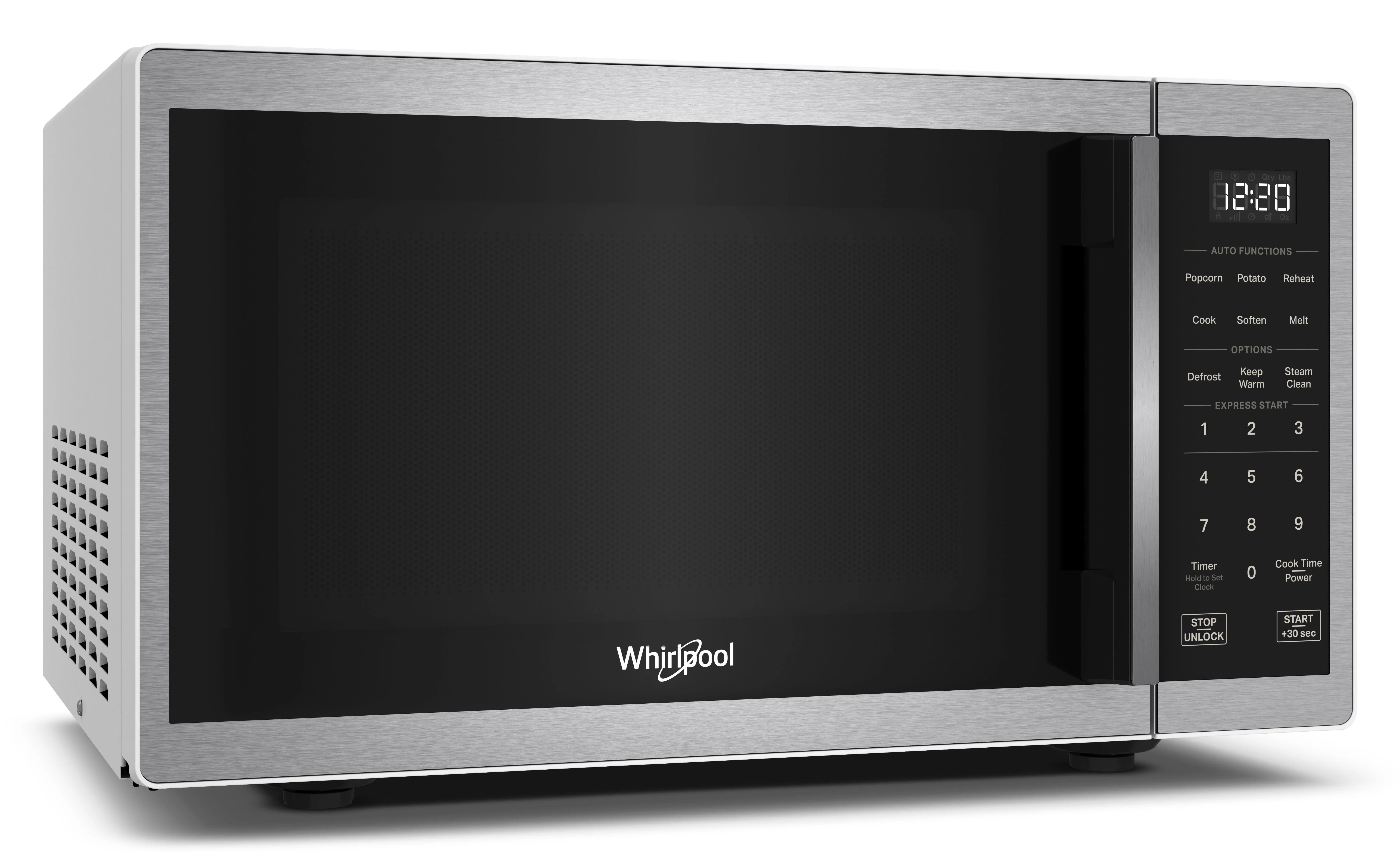 Whirlpool 0.9 Cu. Ft. Stainless Steel Countertop Microwave with Steam Clean - 900 Watt