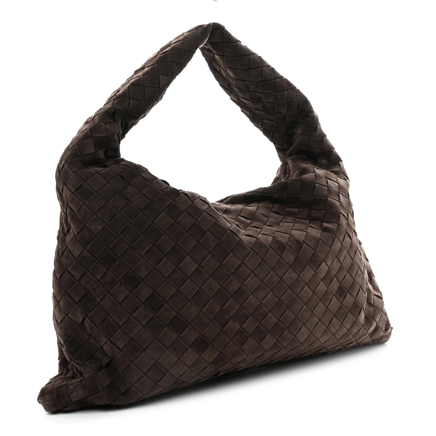 Suede Intrecciato Small Hop Fondant