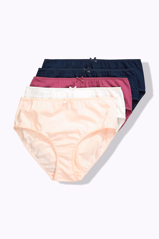 5 Pack Midi Brief- Polka Dot