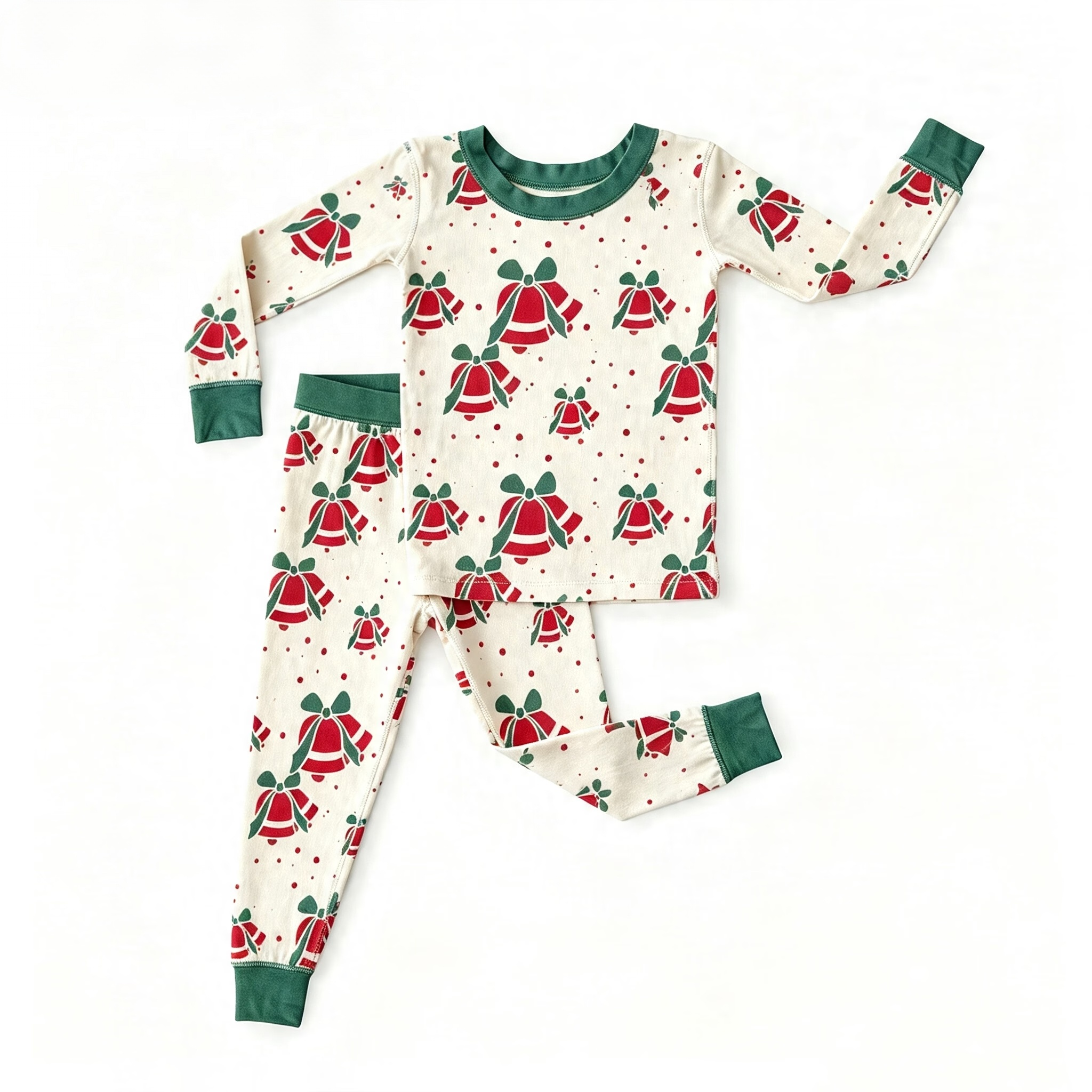 Christmas Print Baby Bamboo Zipper Romper Short Sleeve Footless One-Piece Jumpsuit With 2-Way Zipper Bamboo Sleepwear