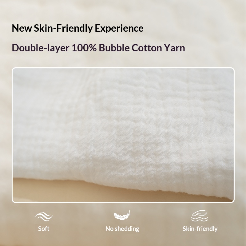 Nordic White Baby Swan Comfort Blanket Safe Dual-Layer Cotton Gauze Teething Chew Grasping Training Comfort Towel Home Newborn