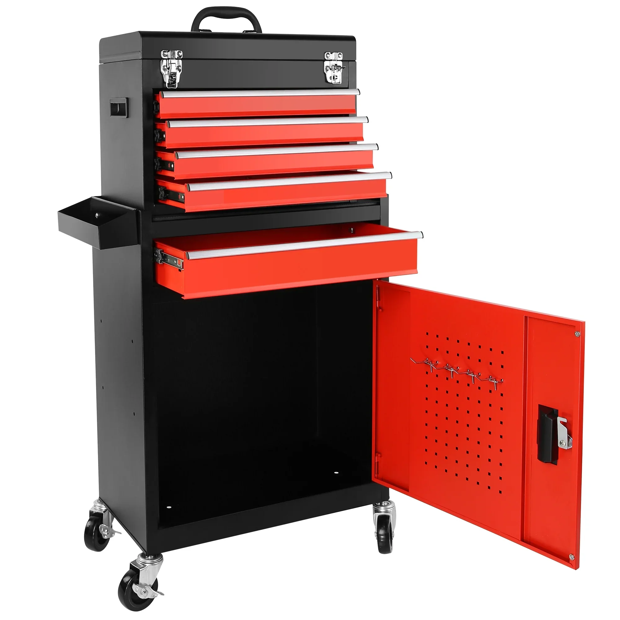5-Drawer Rolling Tool Chest, High Capacity Tool Storage Cabinet W/Lockable Wheels