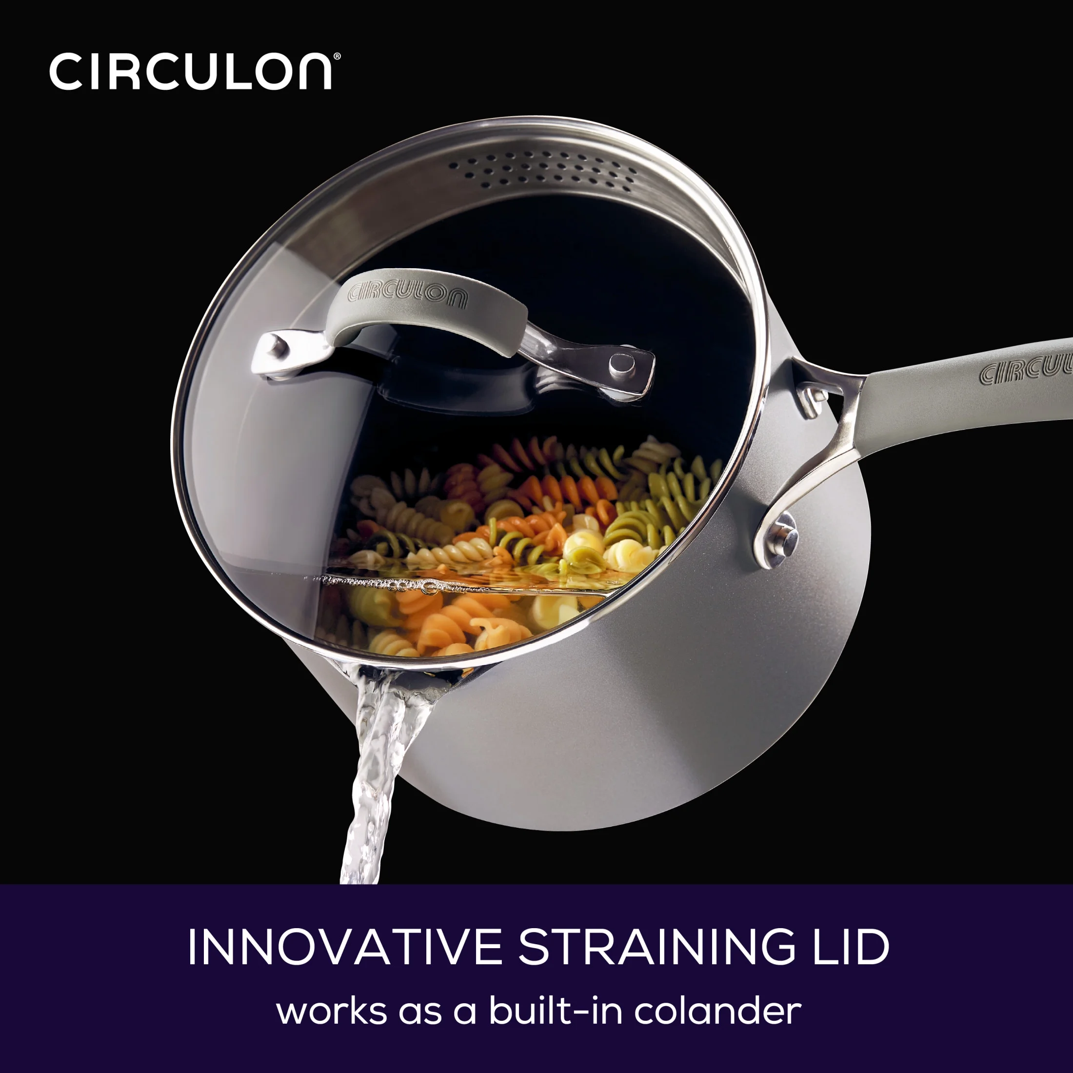Circulon Elementum Hard - Anodized Nonstick Cookware Set, 10 - Piece, Gray