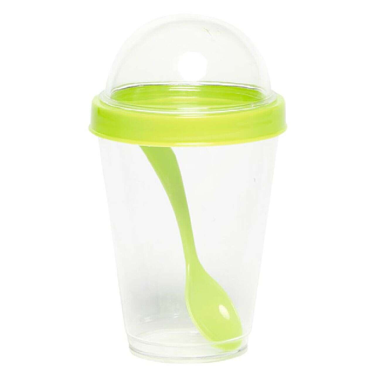 Gobelet à yaourt avec cuillère