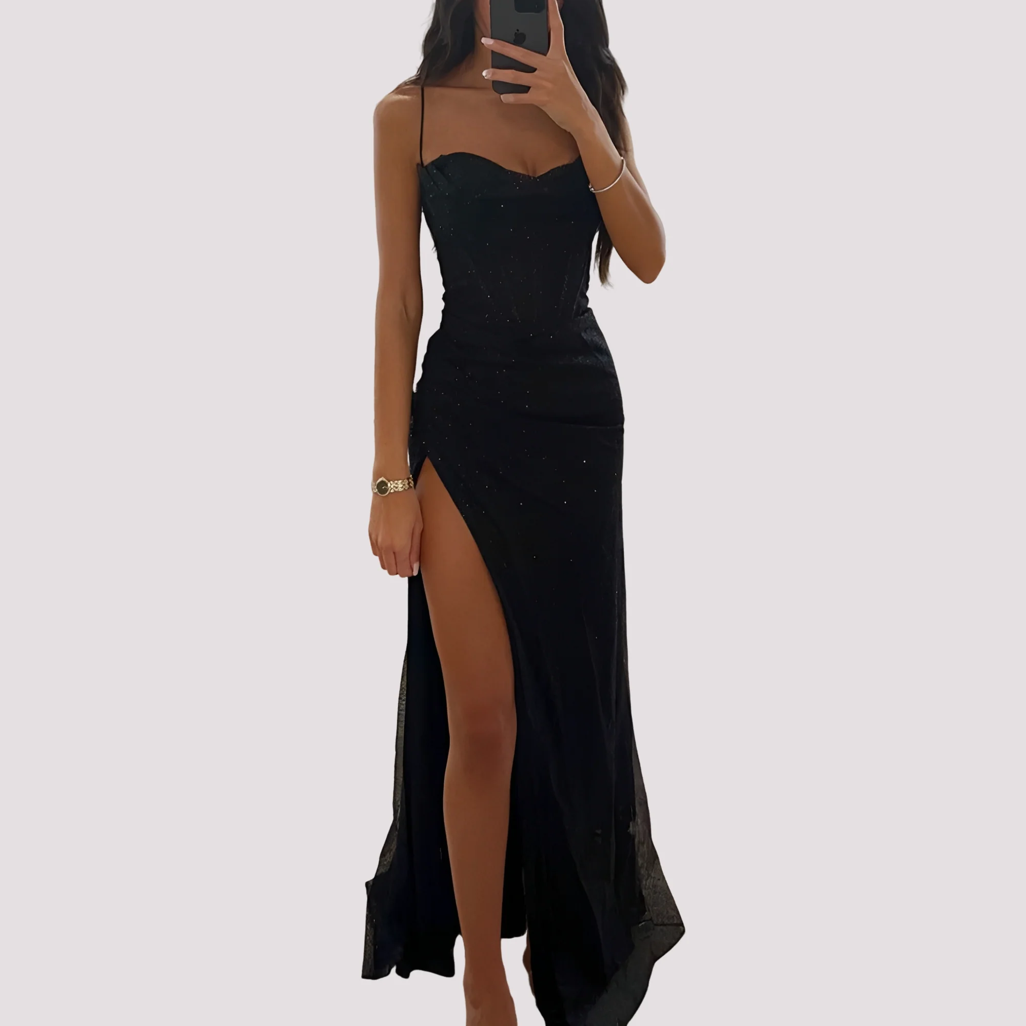 Bonnie - Robe Maxi Élégante avec Fente