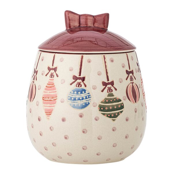Ornamentia krukke med lokk 15 cm multi