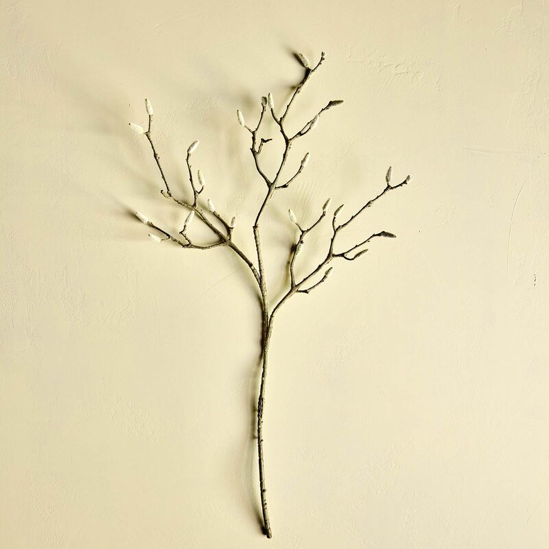 Leaves kunstig plante 40x95 cm hvit