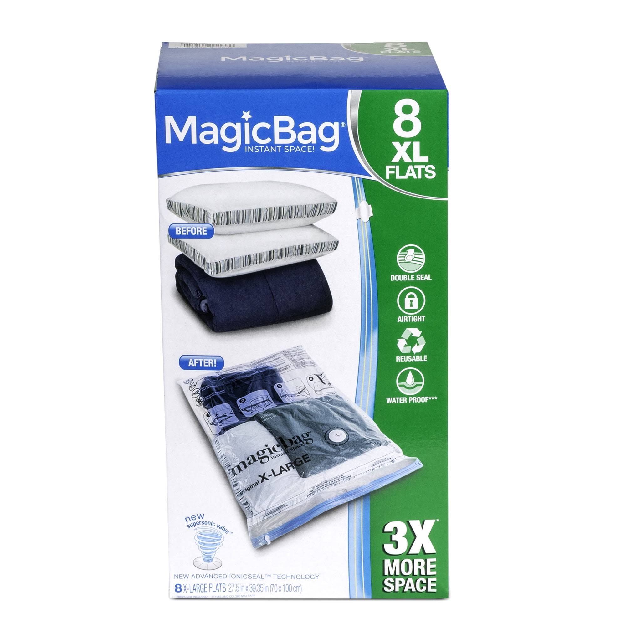 Macigbag XL Flat Space Saver Storage Bags - 8 Pack, Size: 27.5 inch x 39.35 inch