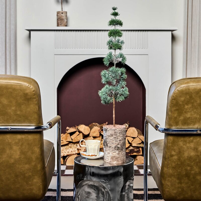 Pine juletre 15 cm grønn