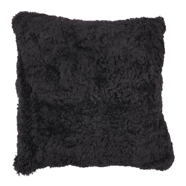 Pute new zealand saueskinn kort ull 40x40 cm svart