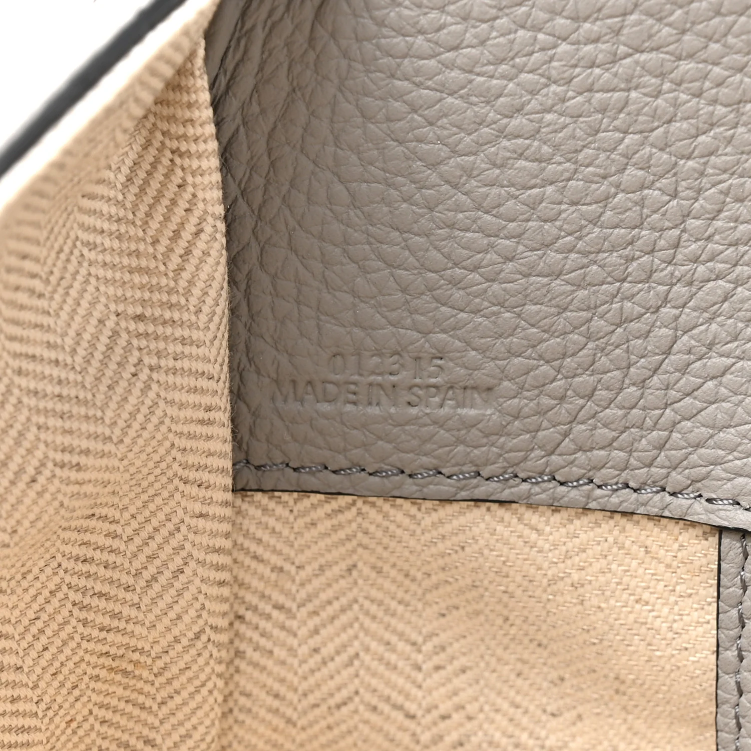 Grained Calfskin Mini Hammock Shoulder Bag Pearl Grey