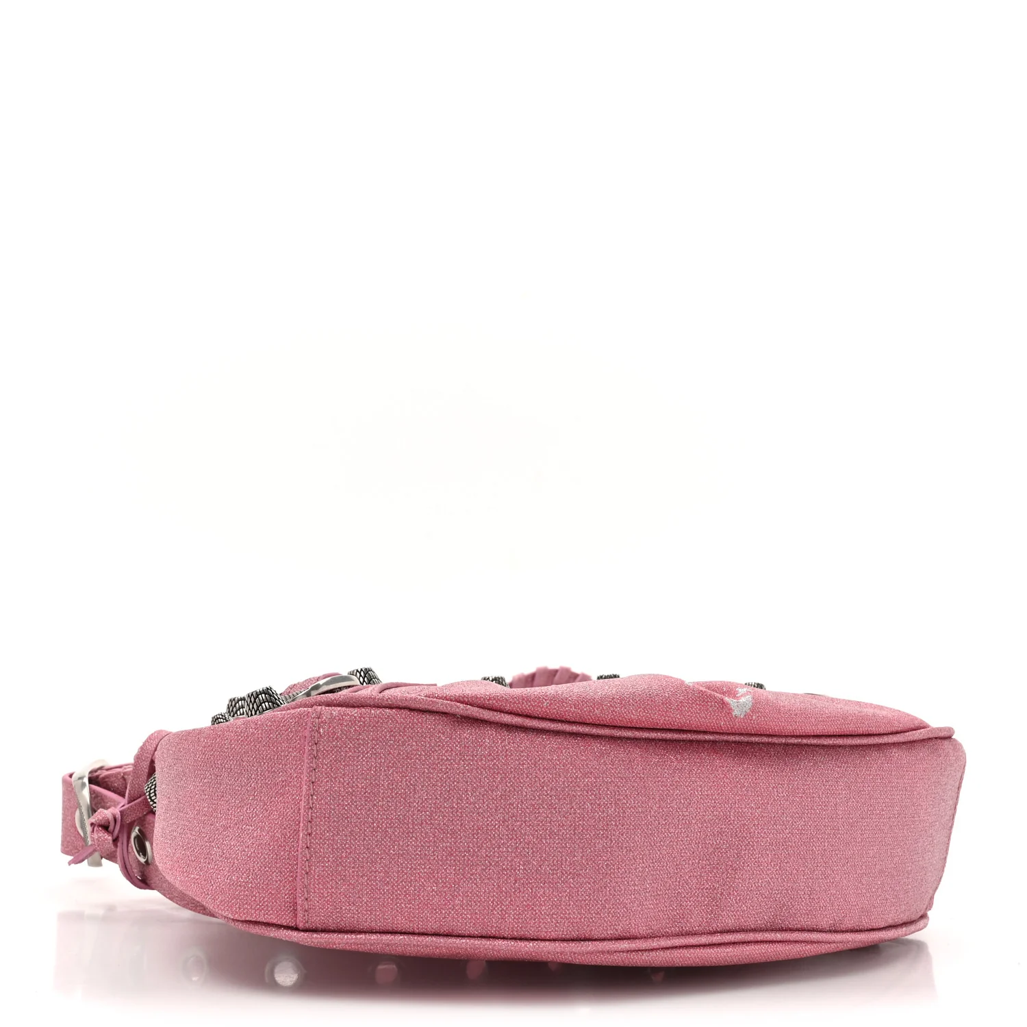 Sparkling Fabric Le Cagole Shoulder Bag XS Sweet Pink