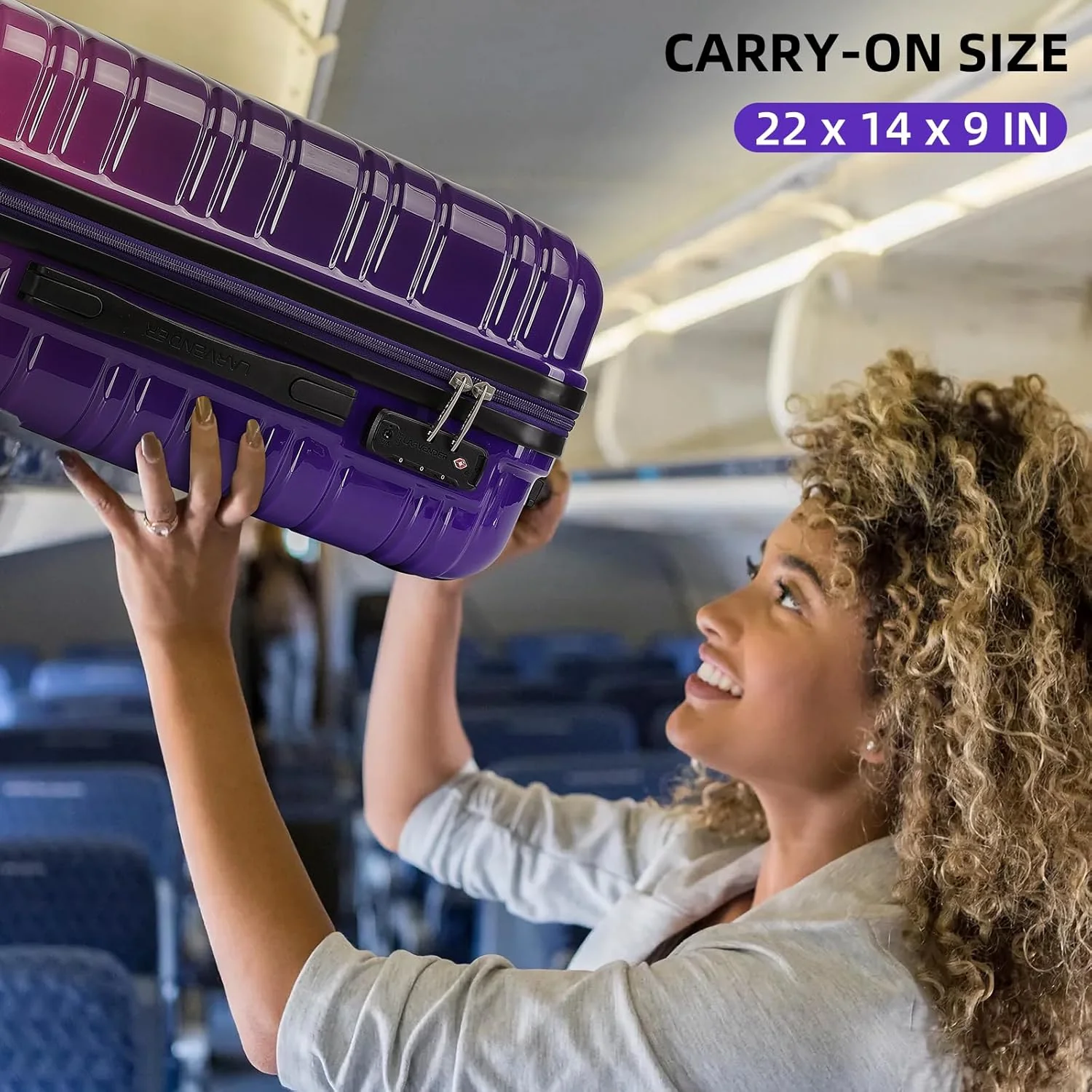 Ensemble de 6 valises, ensemble de valises rigides extensibles avec roulettes multidirectionnelles, ensemble de bagages à roulettes légers