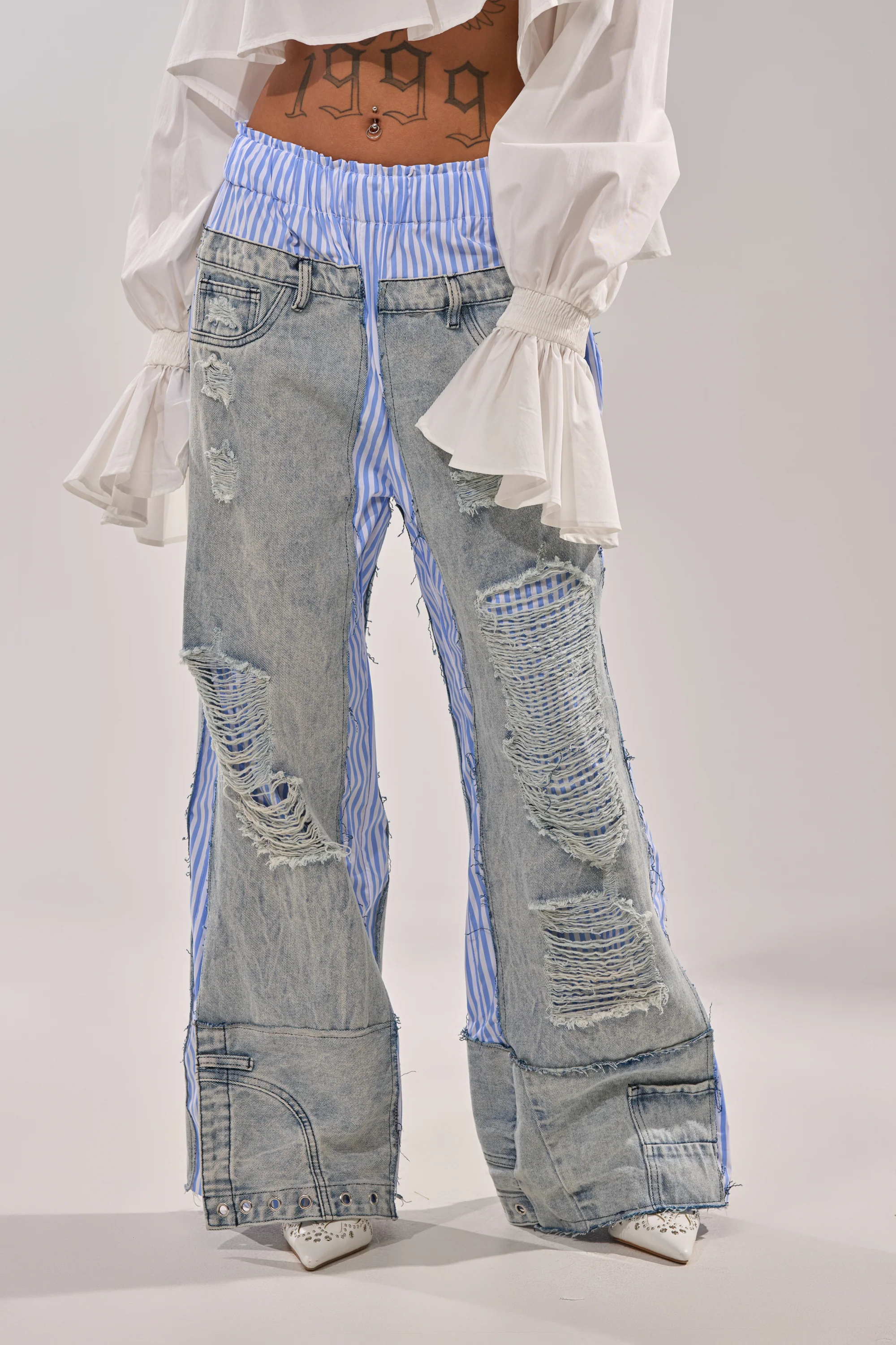 CALL IT WHAT YOU WANT MIXED UP TROUSER - Akira Store