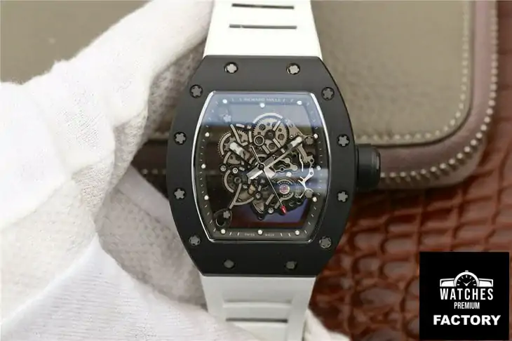 Richard Mille RM055 KV Factory White Strap