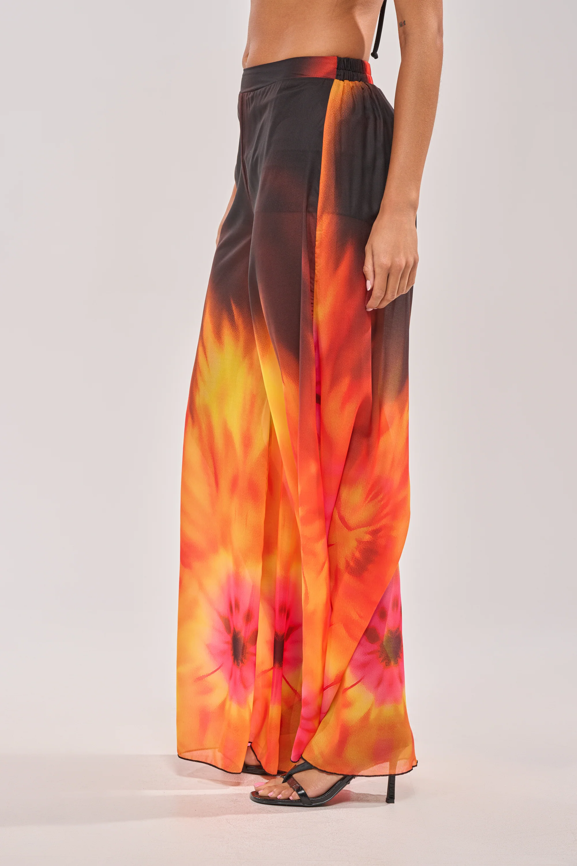 GIRL ON FIRE CHIFFON PALAZZO PANT - Akira Store