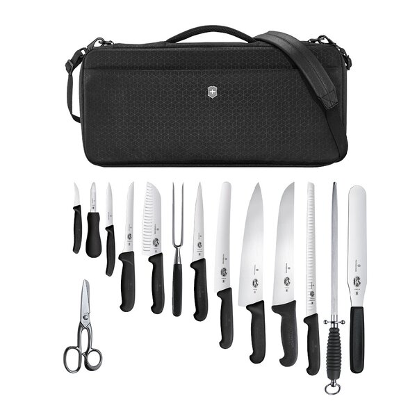 Victorinox knivveske 16 deler svart