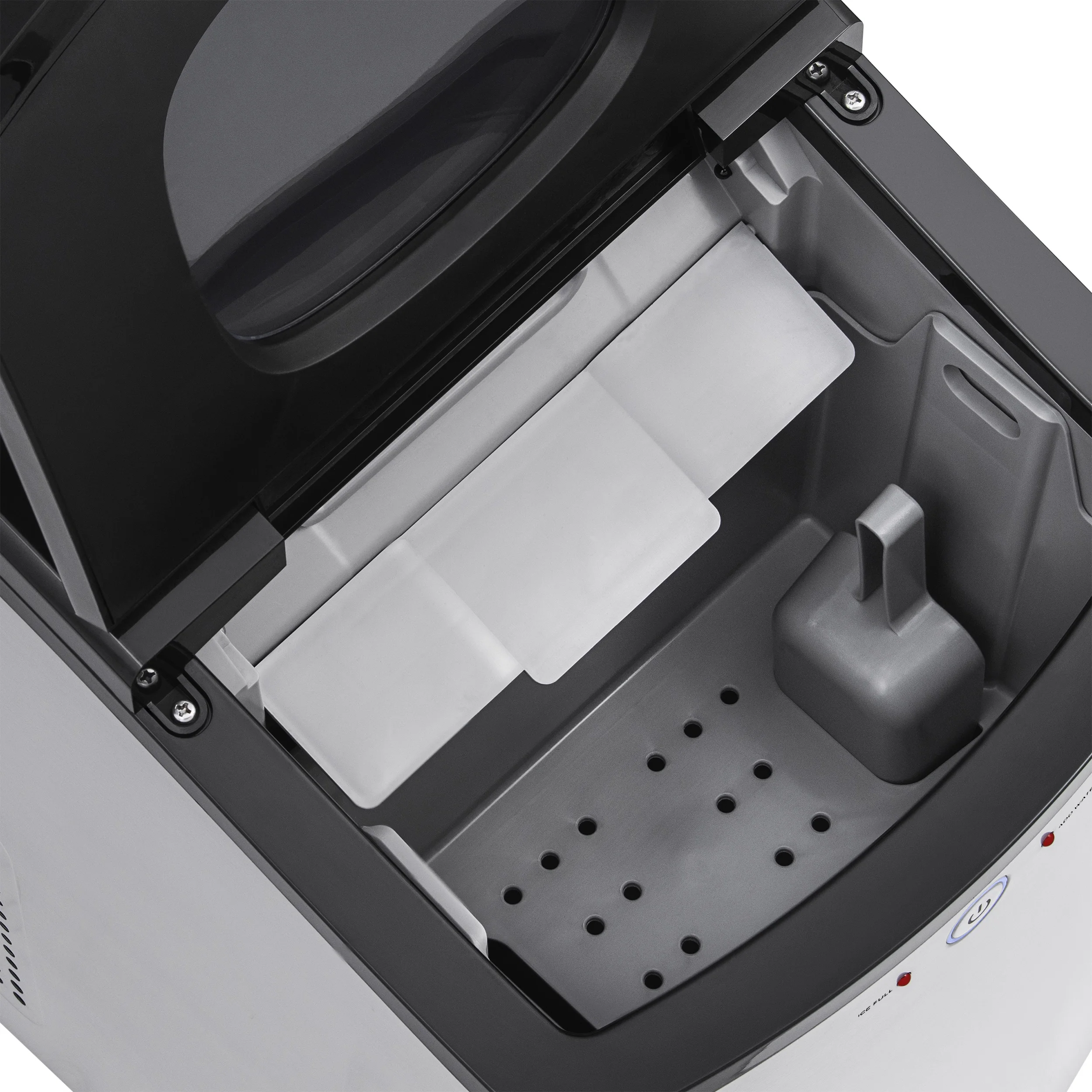 Newair 45 lb. Nugget Countertop Ice Maker, Self - Cleaning, Silver