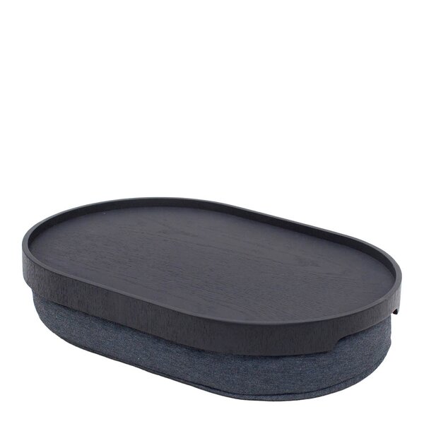 CurveLine knebrett anti-slip 39x26 cm svart/grå