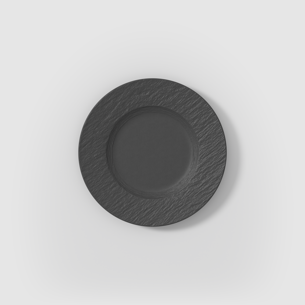 Manufacture Salad/ Dessert Plate - Black, 8.6'', Premium Porcelain