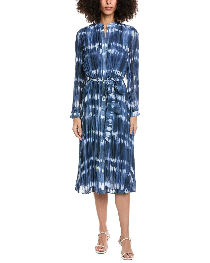 chinese dress ladies A-Line Rolled Tab Sleeve Dress in Endless Sea
