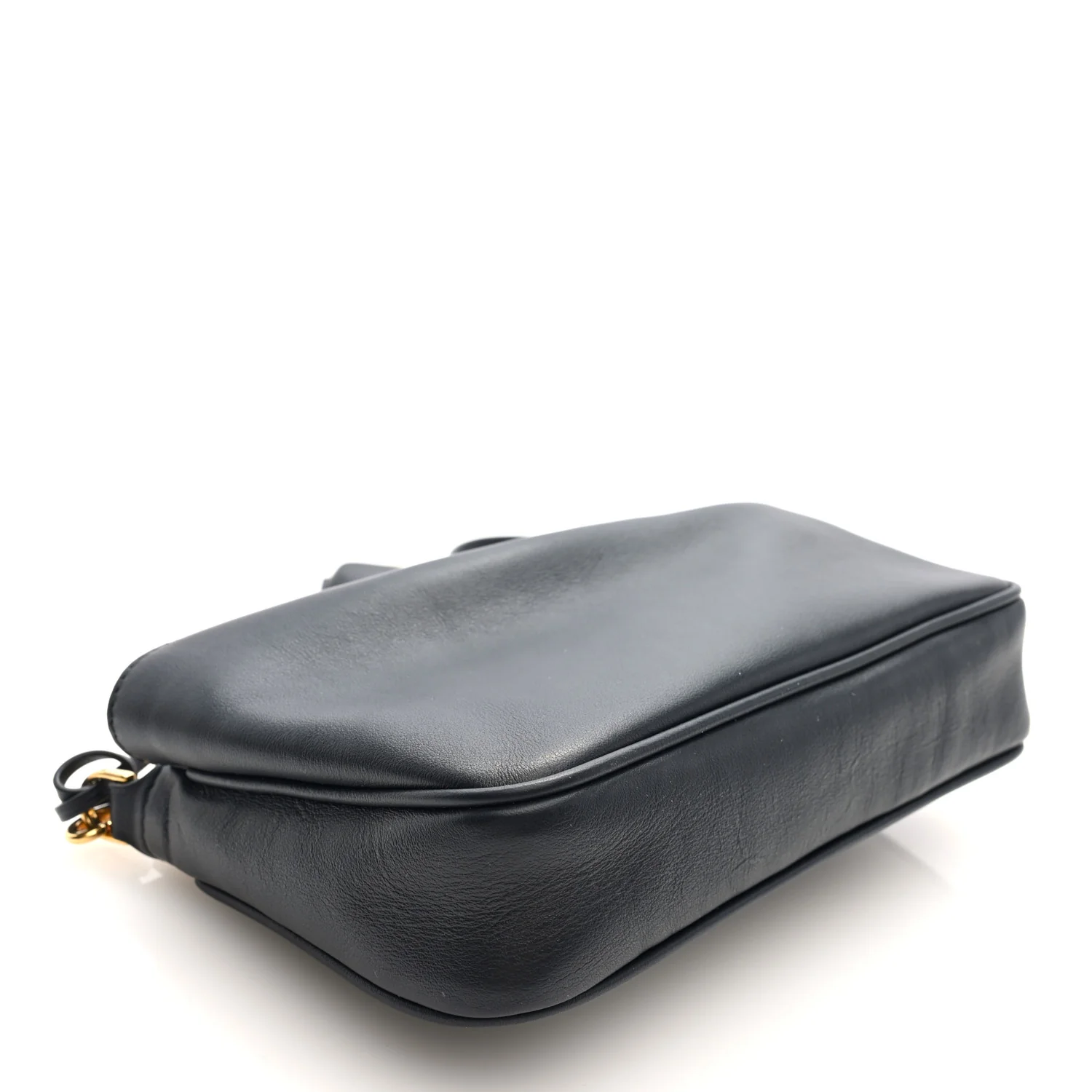 Natural Smooth Calfskin Rodeo Sling Pochette Black