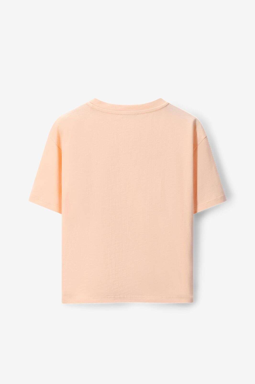 Oranje oversized T-shirt met kers