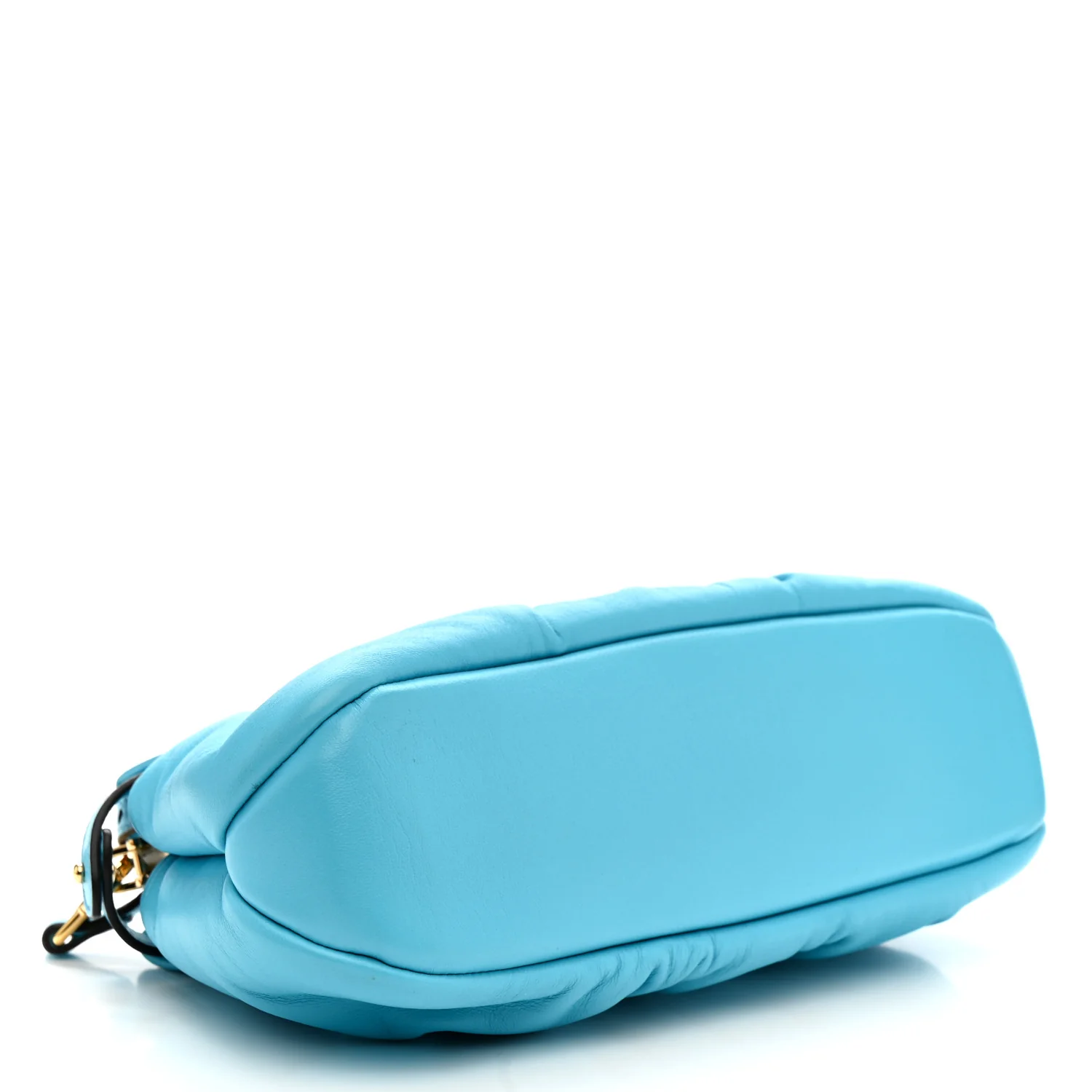 Shiny Nappa Small Peekaboo Click Bag Pool