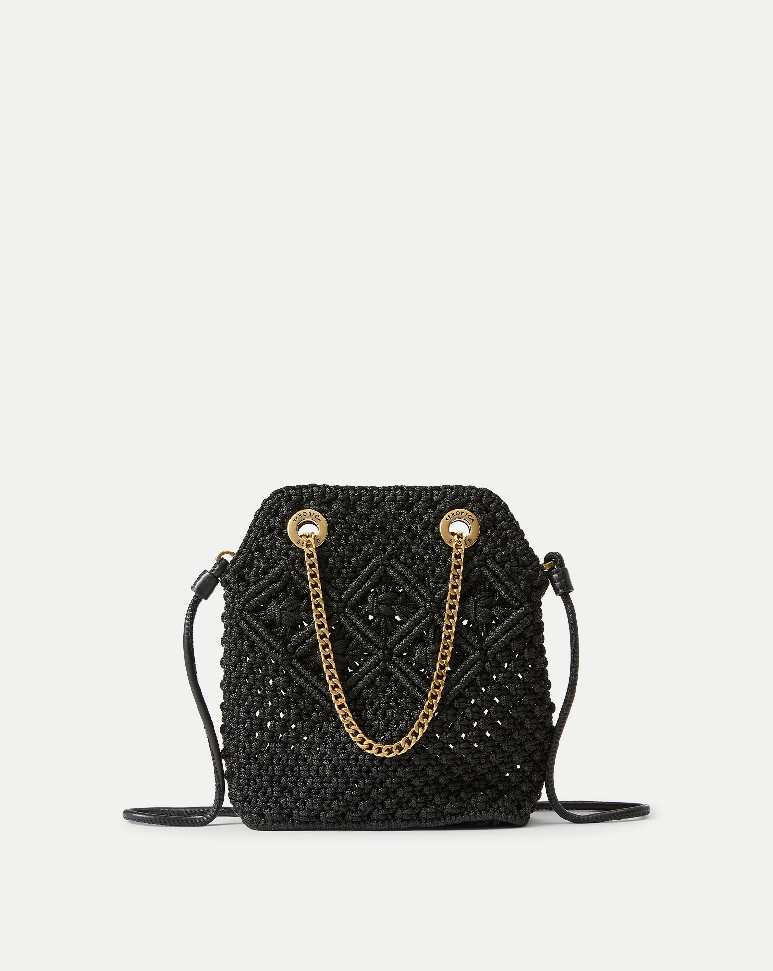 Small Veronica Beard Macramé Slouch Bag
