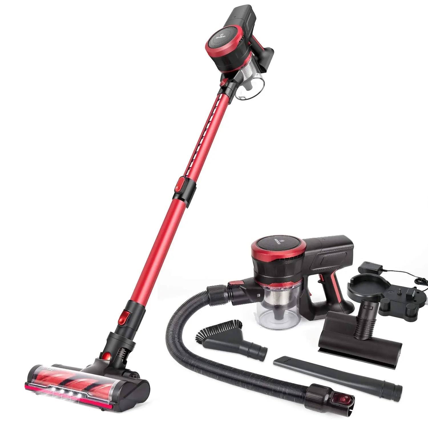 Moosoo K17G Hardwood and Carpet Vacuum - Cordless Stick Rug Vacuum 23Kpa