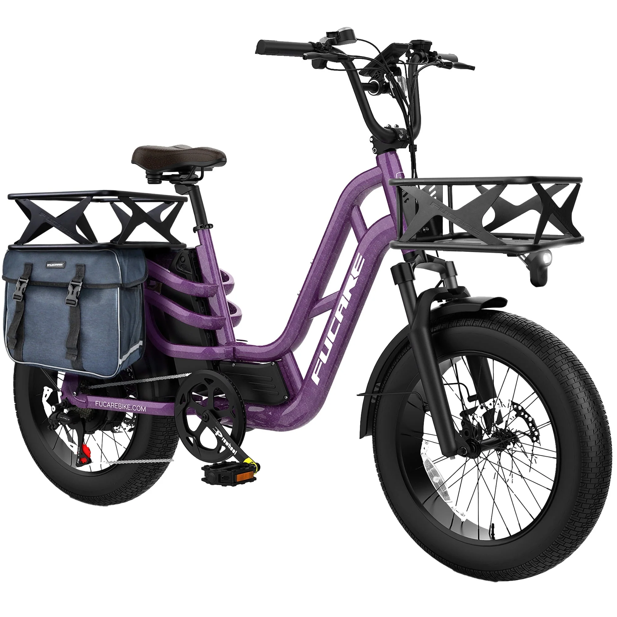 Fucare Libra 750W Electric Bike for Adults 20MPH 48V 20ah LG Lithium Battery Ebike with Full Suspension Color Display 20