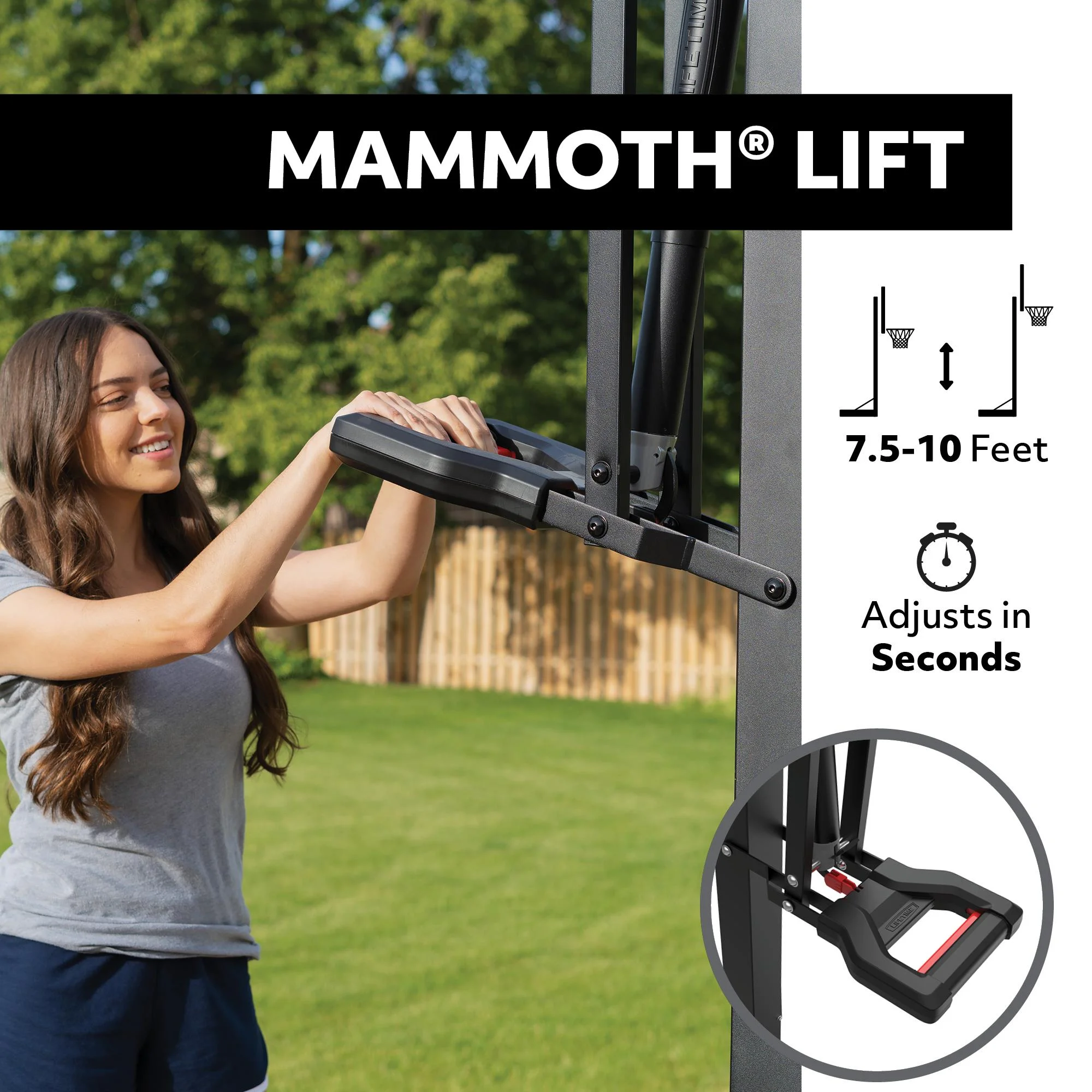 Lifetime Mammoth Lift Tempered Glass 54