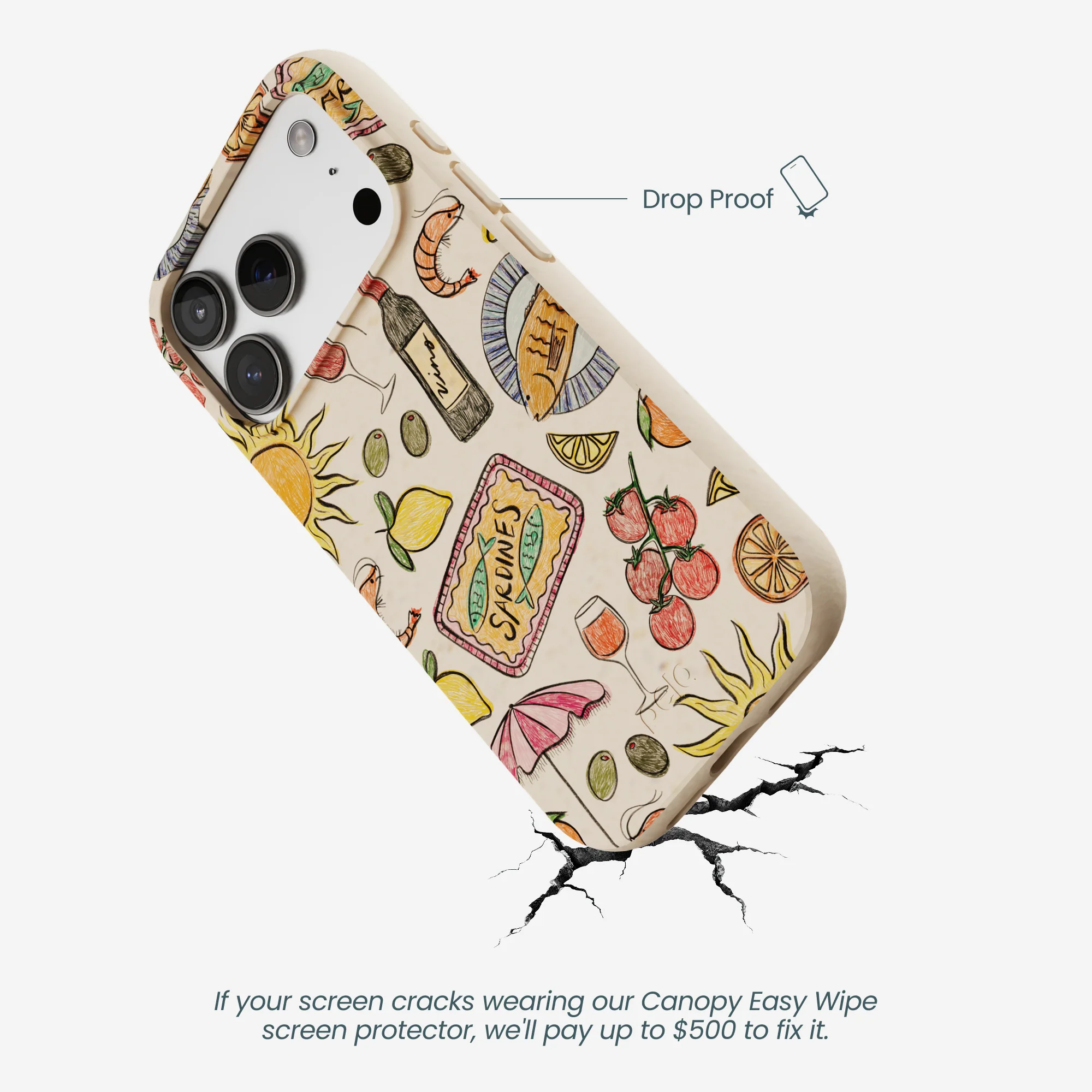 Seashell Coastal Bites iPhone 17 Pro Case