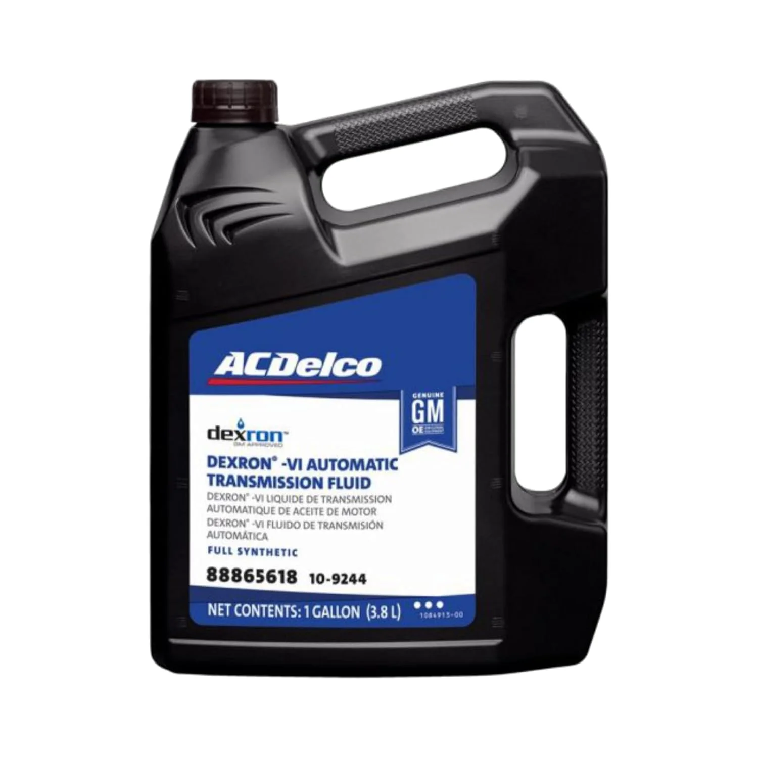 Acdelco GM 10 - 9244 (88865618) Original Equipment Dexron VI Full Synthetic Automatic Transmission Fluid - 1 Gal (Case of 3)