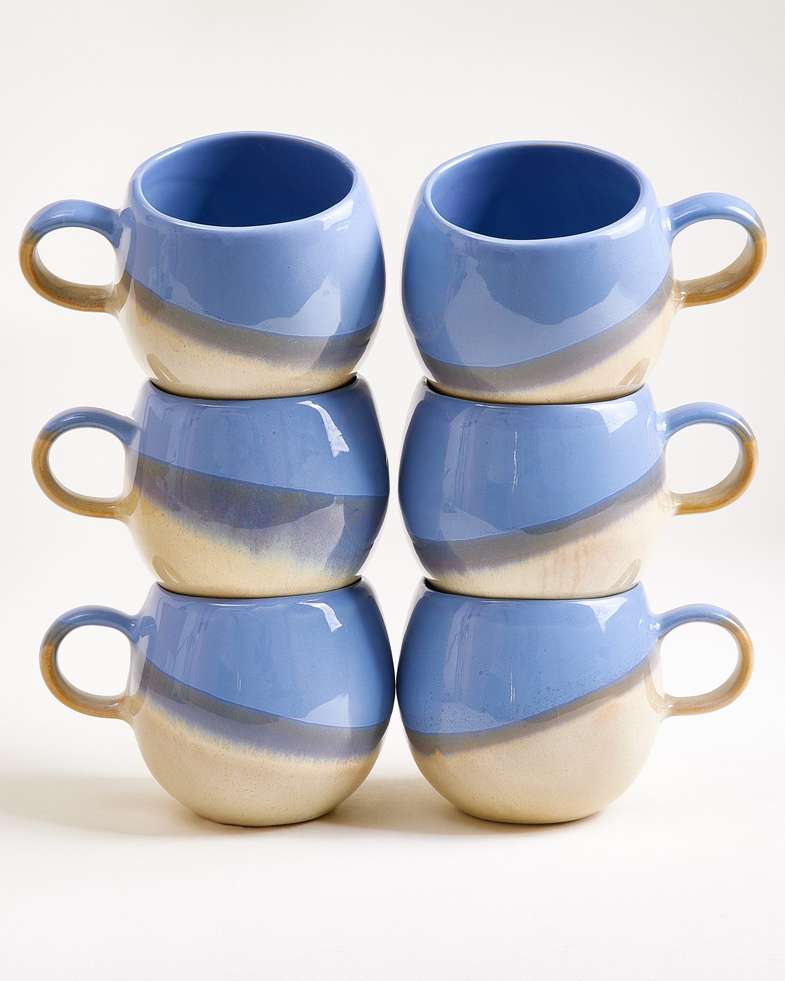 BICA - LARGE MUG CORNFLOWER SAND SET OF 6